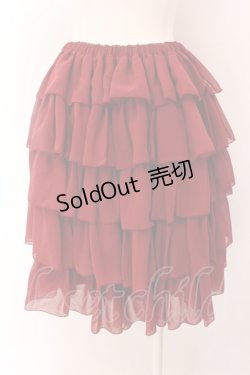 画像3: Victorian maiden / フリルシフォンアンダースカート  ワイン O-25-02-15-074-CL-SK-IG-OS