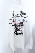 KINGLYMASK / シナモロール × KINGLYMASKコラボパーカー F ホワイト O-25-02-16-004-PU-TO-OW-ZI