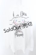 KINGLYMASK / シナモロール × KINGLYMASKコラボパーカー F ホワイト O-25-02-16-004-PU-TO-OW-ZI