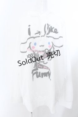 画像1: KINGLYMASK / シナモロール × KINGLYMASKコラボパーカー F ホワイト O-25-02-16-004-PU-TO-OW-ZI