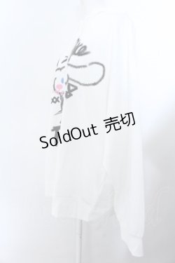 画像2: KINGLYMASK / シナモロール × KINGLYMASKコラボパーカー F ホワイト O-25-02-16-004-PU-TO-OW-ZI
