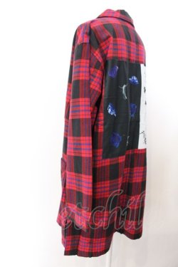 画像2: KINGLYMASK / ワッペンチェックビックチェスター M レッド O-25-02-16-011-PU-JA-OW-ZI