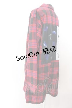 画像2: KINGLYMASK / ワッペンチェックビックチェスター M レッド O-25-02-16-011-PU-JA-OW-ZI