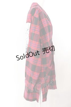 画像3: KINGLYMASK / ワッペンチェックビックチェスター M レッド O-25-02-16-011-PU-JA-OW-ZI