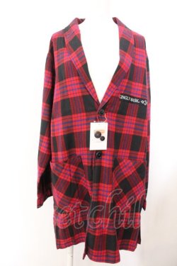 画像4: KINGLYMASK / ワッペンチェックビックチェスター M レッド O-25-02-16-011-PU-JA-OW-ZI