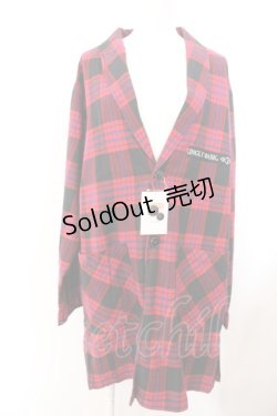 画像4: KINGLYMASK / ワッペンチェックビックチェスター M レッド O-25-02-16-011-PU-JA-OW-ZI
