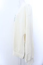 画像2: KINGLYMASK / くまワッペンサイドZIPスウェット M アイボリー O-25-02-16-013-PU-TO-OW-ZI (2)