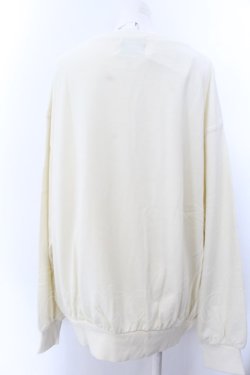 画像4: KINGLYMASK / くまワッペンサイドZIPスウェット M アイボリー O-25-02-16-013-PU-TO-OW-ZI