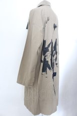 画像2: KINGLYMASK / "DoubleTriangle Rose" Paintグログランテープコート L カーキグリーン O-25-02-16-014-PU-CO-OW-ZY (2)