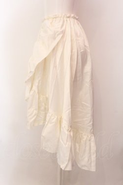 画像2: MARBLE / 巻きスカート風流麗ロングスカート  アイボリーストライプ O-25-02-18-039-GO-SK-IG-OS