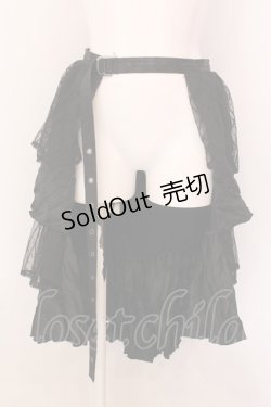 画像1: Qutie Frash / テールラップスカート  ブラック O-25-02-18-054-QU-SK-YM-OS
