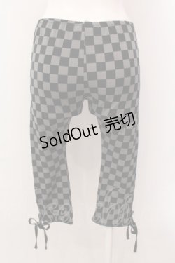 画像3: ALGONQUINS / チェッカー柄レギンス  グレー×ブラック O-25-02-18-1003-AL-PA-IG-OS