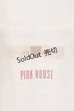 画像3: PINK HOUSE / くまちゃんのエプロンタブリエ  アイボリー O-25-02-18-062-LO-OP-IG-OS