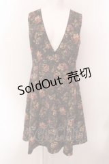 axes femme / クラシカル花柄ワンピース  ブラウン O-25-02-18-070-AX-OP-IG-OS