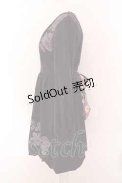 画像2: gouk / 着物衿風ニットワンピース  パープル O-25-02-18-076-GO-OP-IG-OS