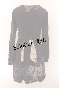 画像3: gouk / 着物衿風ニットワンピース  パープル O-25-02-18-076-GO-OP-IG-OS