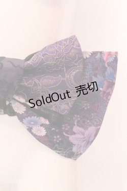 画像2: Qutie Frash / リボン帯コルセット  パープル×ブラック O-25-02-18-082-QU-ZA-IG-ZI