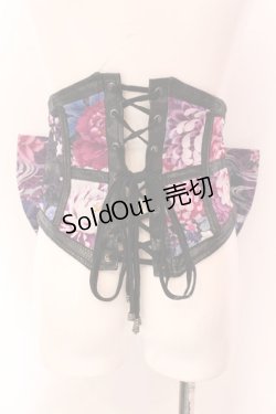 画像4: Qutie Frash / リボン帯コルセット  パープル×ブラック O-25-02-18-082-QU-ZA-IG-ZI