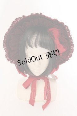 画像1: BABY,THE STARS SHINE BRIGHT / 別珍トーションレースボンネット  えんじ O-25-05-29-1021-BA-AC-IG-OS