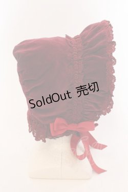 画像3: BABY,THE STARS SHINE BRIGHT / 別珍トーションレースボンネット  えんじ O-25-05-29-1021-BA-AC-IG-OS
