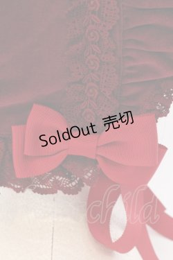 画像4: BABY,THE STARS SHINE BRIGHT / 別珍トーションレースボンネット  えんじ O-25-05-29-1021-BA-AC-IG-OS