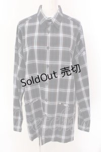 MILKBOY / BOX LONG SLEEVEシャツ  ネイビー O-25-02-18-012-MB-BL-IG-ZY