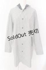 MILKBOY / LONG HOODIE シャツ  ホワイト×ブラック×グレー O-25-02-18-015-MB-BL-IG-ZY