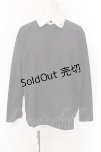 MILKBOY / バイカラーシャツ  ブラック×ホワイト O-25-02-18-017-MB-BL-IG-ZY