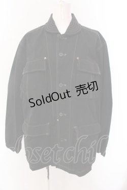 画像1: MILKBOY / ステッチデニムジャケット  ブラック O-25-02-18-022-MB-JA-IG-ZI
