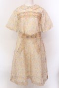 Jane Marple / シアーBetsy dayドレス M イエロー O-25-02-19-028-JM-OP-YM-ZS