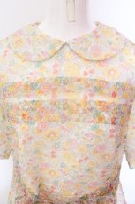 画像2: Jane Marple / シアーBetsy dayドレス M イエロー O-25-02-19-028-JM-OP-YM-ZS (2)