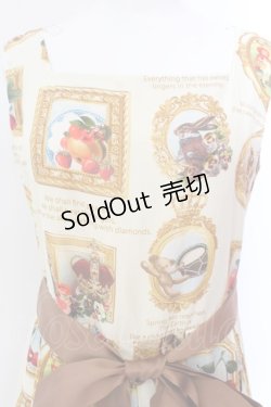 画像2: Jane Marple / Anniversaryフレームのスクエアドレス M アイボリー O-25-02-19-033-JM-OP-OW-ZI