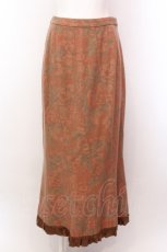 画像1: 【SALE】Jane Marple Dans Le Salon / ローズウールロングスカート M オレンジ O-25-02-19-037-JM-SK-IG-ZT059 (1)