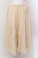 Jane Marple / Vintageツイル ティアードスカート M キナリ O-25-02-19-040-JM-SK-OW-OS