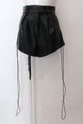 Melt the lady / レザーライクショートパンツ S ブラック O-25-02-19-1001-PU-PA-IG-ZT077
