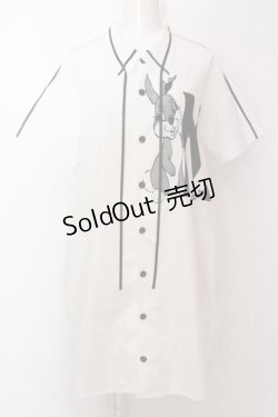 画像1: MILK / Mバニーシャツワンピース - シロ O-25-02-19-1035-ML-OP-YM-OS
