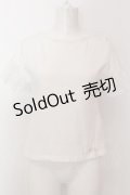 MILK / チュールフリル袖トップス  シロ O-25-02-19-1039-ML-TO-OW-OS