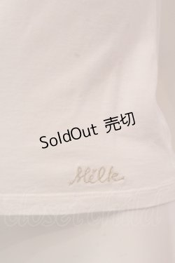 画像2: MILK / チュールフリル袖トップス  シロ O-25-02-19-1039-ML-TO-OW-OS