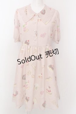 画像1: MILK / プティフールワンピース  ピンクホイップ O-25-02-19-1042-ML-OP-IG-OS