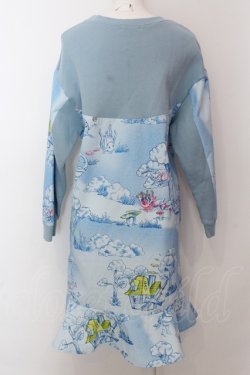 画像3: MILK / ワンダーランドトレーナーワンピース - ブルーベースｘサックス O-25-02-19-1051-ML-OP-YM-ZT073