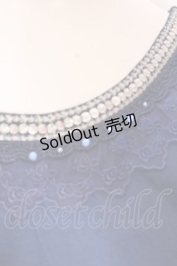 画像2: axes femme / スパンコール配色タンクトップ M ブルー O-25-02-19-1057-AX-TO-IG-OS