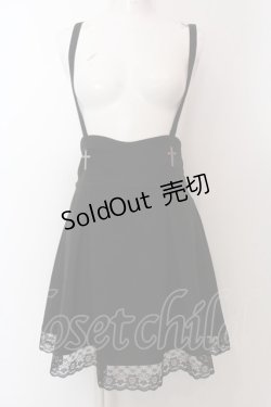 画像1: MA*RS / クロスバックリボンスカート  クロ O-25-02-19-1006-EL-SK-IG-ZT089