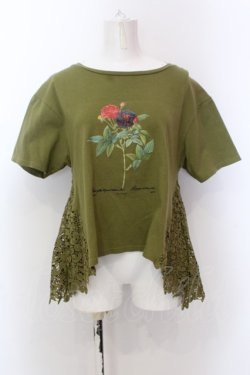 画像1: axes femme / ボタニカルガーデンTシャツ F グリーン O-25-02-19-1059-AX-TO-IG-ZT050