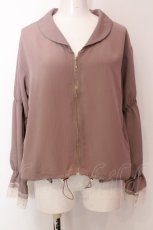 画像1: 【SALE】axes femme / マムルークスリーブZIPカーデ M ピンク O-25-02-19-1065-AX-TO-OW-ZT049 (1)