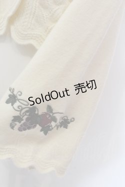 画像3: axes femme / シーズナルフルーツニットカーディガン F クリーム O-25-02-19-1067-AX-TO-OW-ZT050