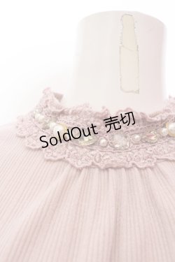 画像2: axes femme / ビジューテレコトップス  ピンク O-25-02-19-1068-AX-TO-IG-OS