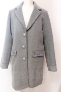 axes femme / シャギーハーフコート M アオ O-25-02-19-1074-AX-CO-YM-C040