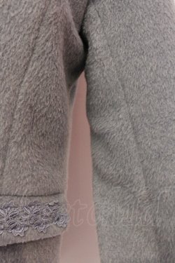 画像2: axes femme / シャギーハーフコート M アオ O-25-02-19-1074-AX-CO-YM-C040