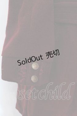 画像3: axes femme / ミリタリー風連釦コート M ワイン O-25-02-19-1075-AX-CO-YM-C040