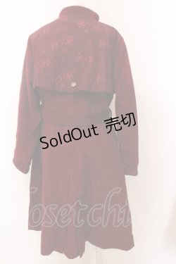 画像4: axes femme / ミリタリー風連釦コート M ワイン O-25-02-19-1075-AX-CO-YM-C040